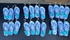 West Loop Kids Flip-Flop Blue/White sizes L (4/5), M(2/3), S(13/1)