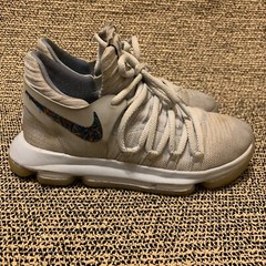 Nike Zoom KD 10 Kevin Durant Wolf Grey/Multi Color Kids Shoes Size 6Y AH0895-900