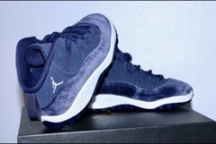 Nike Air Jordan 11 Retro PS Midnight Navy Velvet Youth Size 2Y DO3857-441