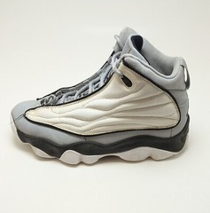 Youth Jordan Pro Strong High Gray White Basketball Shoes 407484-013 Size 6Y