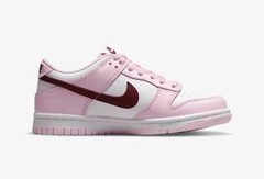Nike Dunk Low Pink Foam Red White CW1590-601 GS Size 4Y