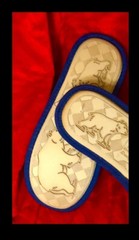 Dearfoams Memory Foam LIL’ BEAR slippers Fur Lined UNISEX:toddler kids 7-8, 6.5”