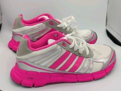 ADIDAS ADIFAST SHOES PINK Silver Gray White Size US6, UK 5.5