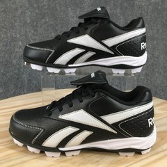 Reebok Shoes Youth 4.5 Prospect Low MRT Molded Baseball Cleats Black Lace Up NEW