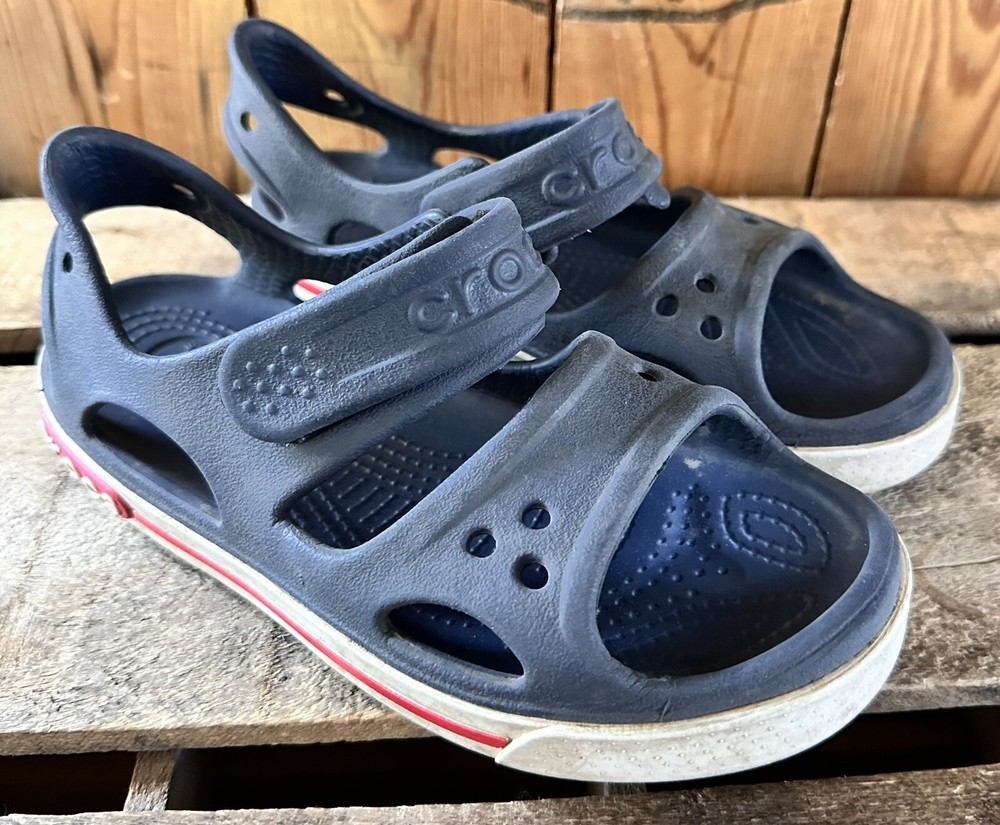 Crocs Crocband open toe Sandals Kid’s Sz J- 1 Blue