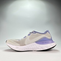 Nike Renew Run White Lavender Cushioned Running Shoes CT1430-002 Youth Size 5Y
