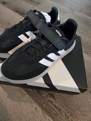 Adidas Barreda Decode EL C Core Black White Kids Size 1.5 JR0767 New In Box
