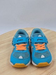 ASICS Kid’s Contend School Yard Running Shoes Aquarium/Orange POP Toddler sz 6