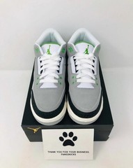 Nike Air Jordan 3 Retro ‚Chlorophyll‘ 398614-006 GS Size 7Y = Women’s 8.5