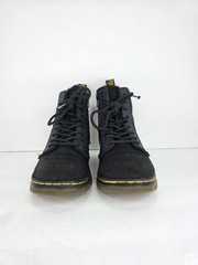 Dr. Martens Junior Comb KIDS Black Tough Poly Combat Ankle Boots Zip Up Size 1