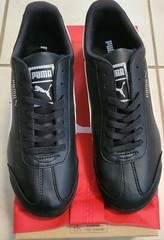 PUMA ROMA BASIC JUNIOR BLACK WHITE WHITE Size 7 Youth ~NEW WITH BOX~