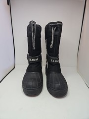 L.L. Bean Northwoods Winter Pac Kid’s Size 12 Black Snow Boots camo