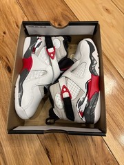 Nike Jordan 8 Retro PS Bugs Bunny White Black True Red 305369 100 Size 11C