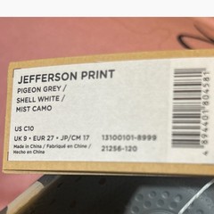 Native Jefferson Print Kids Mist Camo Grey Slip On Shoes C10 13100101-8999 NEW