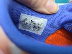 Nike Dunk Low SE GS Orange White Purple Leather Kids Sneakers Size 4.5y
