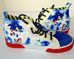 Sonic The Hedgehog Ground Up Hi Top Canvas Sneakers Kids Sz 3 Sega