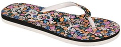Roxy Girl’s Pebbles Sandal – Black / Floral – New