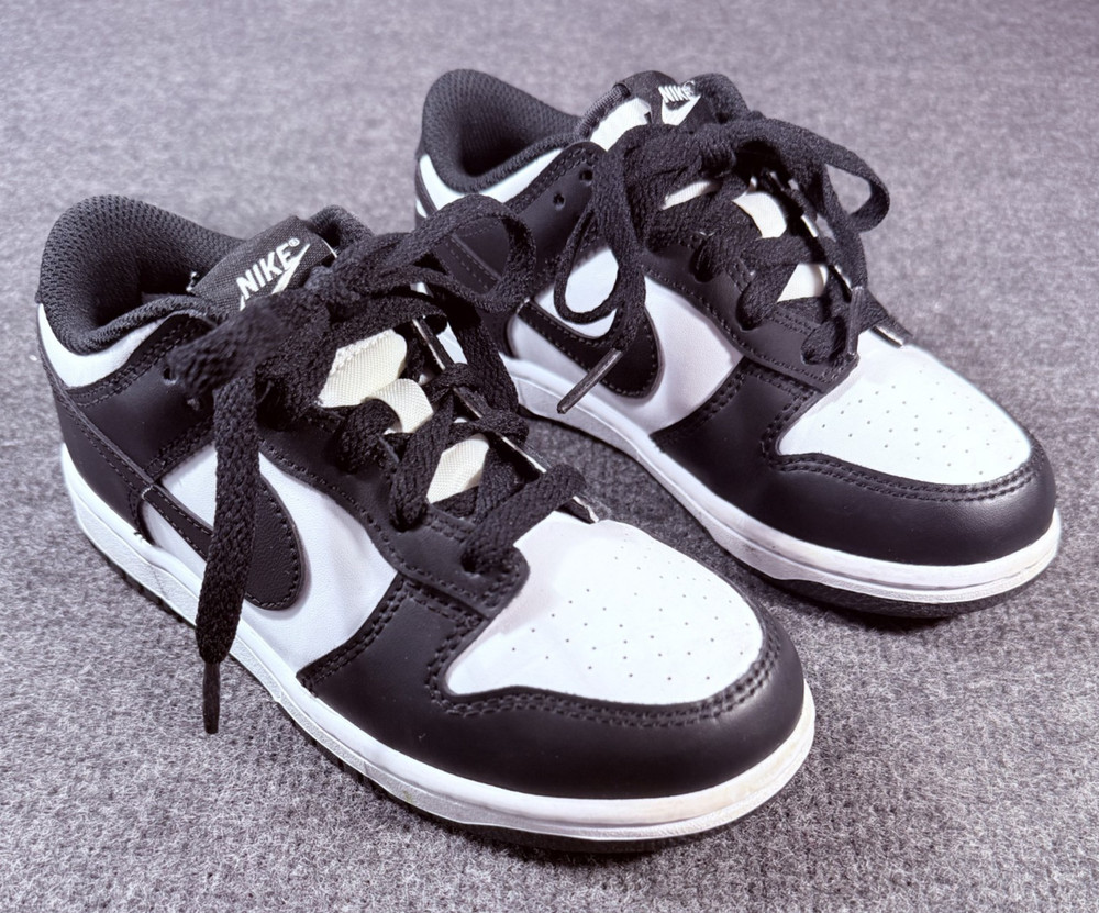 Nike Dunk Low Panda Black white kids size 2Y CW1588-100 Youth Sneakers shoes