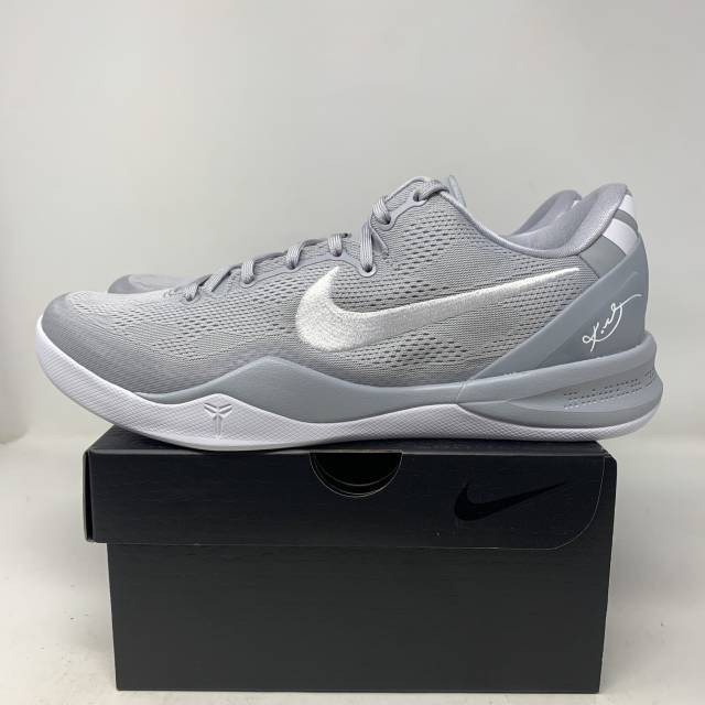 Nike (GS) Kobe 8 VIII Wolf Grey / White-Wolf Grey 7 Youth / 8.5 Women