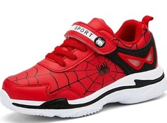 big kids Spiderman athletic sneakers size 4.5 shoes