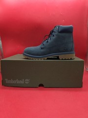 Timberland Premium 6in Waterproof Boot 4.5 Juniors Blue Nubuck