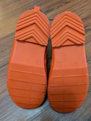 Hunter for Target Orange and Forest Green Lined Rain Boots Kids Size 5