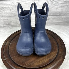 Crocs Kids’ Handle It Rain Boot Pull On Navy Blue Size 10C Outdoor Shoes Toddler