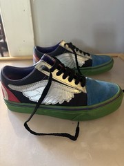 Vans X Marvel Shoes Mens Size 4 Womens Size 5.5 Thor Red Black Blue Avengers