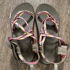 Chaco Sandals Kids Junior Multi Color Straps Gray Pink Athletic Sport Size 3