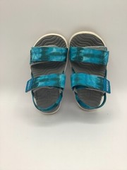 KEEN Elle Backstrap Casual Platform Open Toe Sandals, Sea Moss/Fjord Blue, 8 US