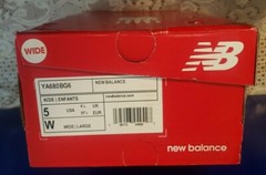 NEW BALANCE MULTI-COLORED SIZE 5 W KIDS SNEAKERS***YA680BG6* WITH BOX