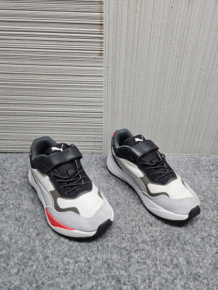 Puma Uinisex Kids Sneaker 1C Multicolor Logo Lace Up Hook & Loop Comfort Shoe
