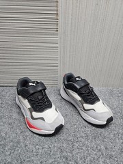 Puma Uinisex Kids Sneaker 1C Multicolor Logo Lace Up Hook & Loop Comfort Shoe