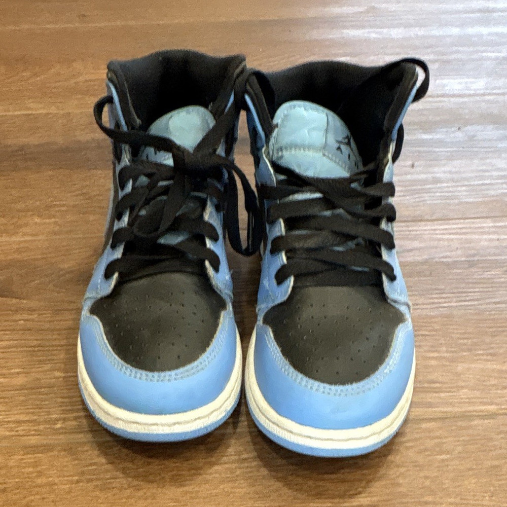 Jordan Air Jordan 1 Mid Mid-Top Sneaker Kids 4.5Y Blue/Black DQ8423-401