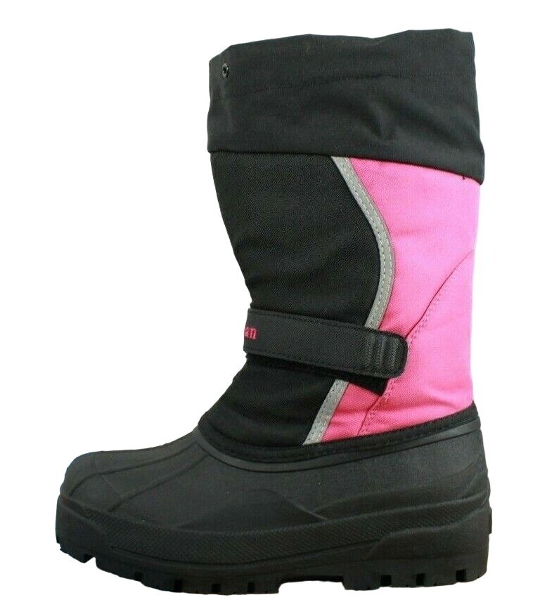 LL Bean Kid’s Pink Nylon Northwoods Warm Liner Waterproof Winter Boots Size 3