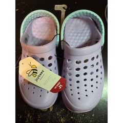Joybees Kids Everyday Clogs Lavender Mint Green Slip On Water Shoes Size J1