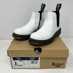 Doc Martens Zavala J Kids US 13 White Side Zip Combat Boot Air Wair