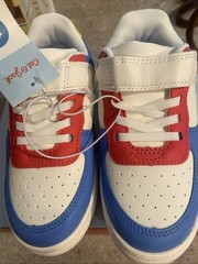 Cat & Jack “JAID” Sneakers Red White Blue Green Yellow Tennis Shoes Size 12