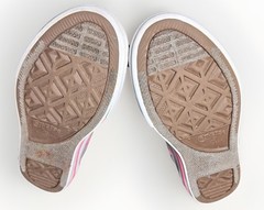 Converse Chuck Taylor All Star Junior 13 Grey Neon Pink Lime Double Tongue Shoes