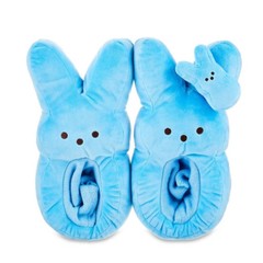 Peeps Slippers Easter Peep Slipper Blue Slipper with Wrist Bunny Plush Slipper