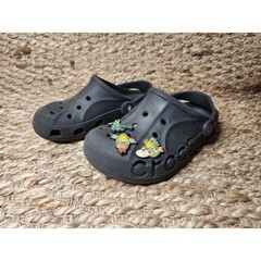 Crocs Baya Black Clog Unisex Boys Size J 2 Casual Comfort School Beach