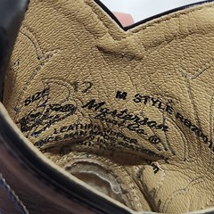 Masterson Boot Co Cowboy RB2001C Black w/White & Blue Stitching Kid’s Sz 12M