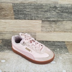 PUMA Club II Era Kids Shoes Sz 11 C Running Pink Suede Leather Lace Up Sneakers