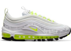 Nike Big Kids Air Max 97 Just Do It White Volt Size 5Y