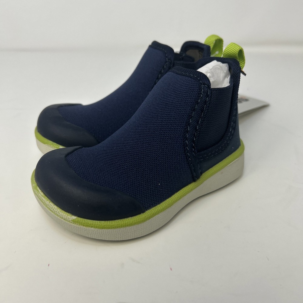 Bogs Kicker Chelsea Kids Boots Navy Blue Water Resistant Slip-On Toddler Size 4