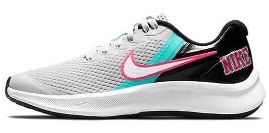 Nike Kids Grade School Star Runner 3 SE (PSV) Shoes Grey Pink Teal DD1150-001
