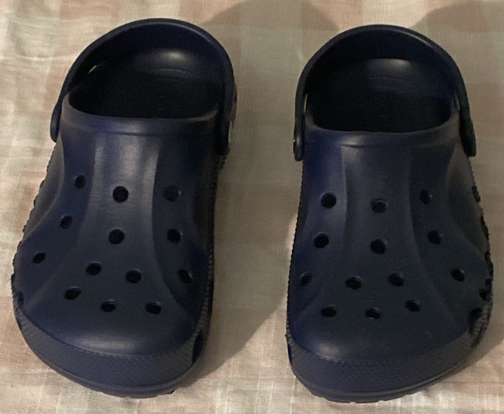 Crocs Kids Baya Clogs Navy Blue Size J3