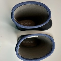 Bogs Stomper Youth Winter Rain Snow Boots Blue Insulated Waterproof Kids Size 1