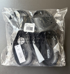 Sonoma Goods For Life Pavlock Kids Size 3 Black Slide Sandals Slip-On