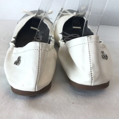 Sam Edelman Farrah White Cap Toe Ballet Flats Sz 4